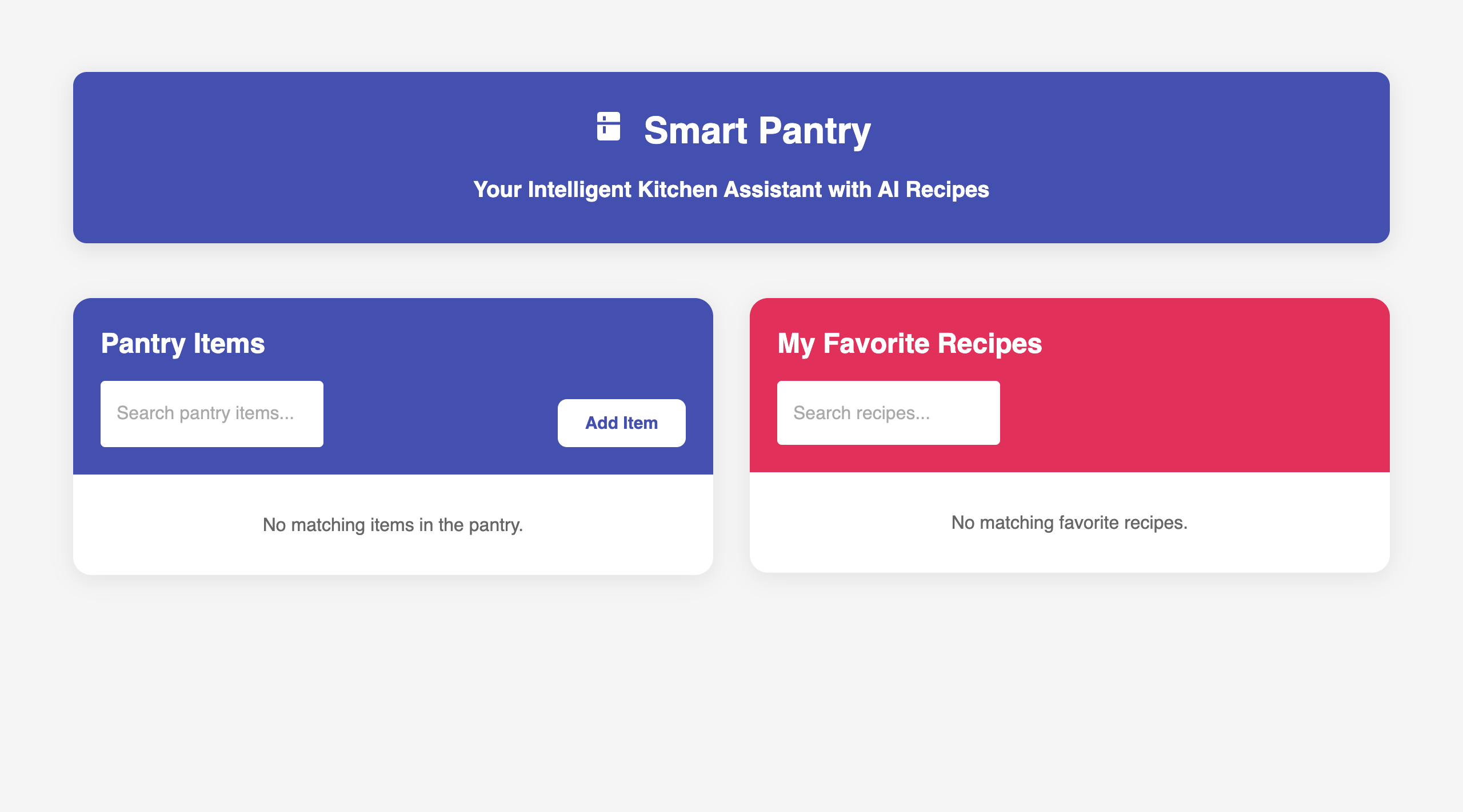 Vedant Gohel created a Smart Pantry App in which you can keep track of what's in your pantry and then use AI to generate recipes that you can make from the available ingredients